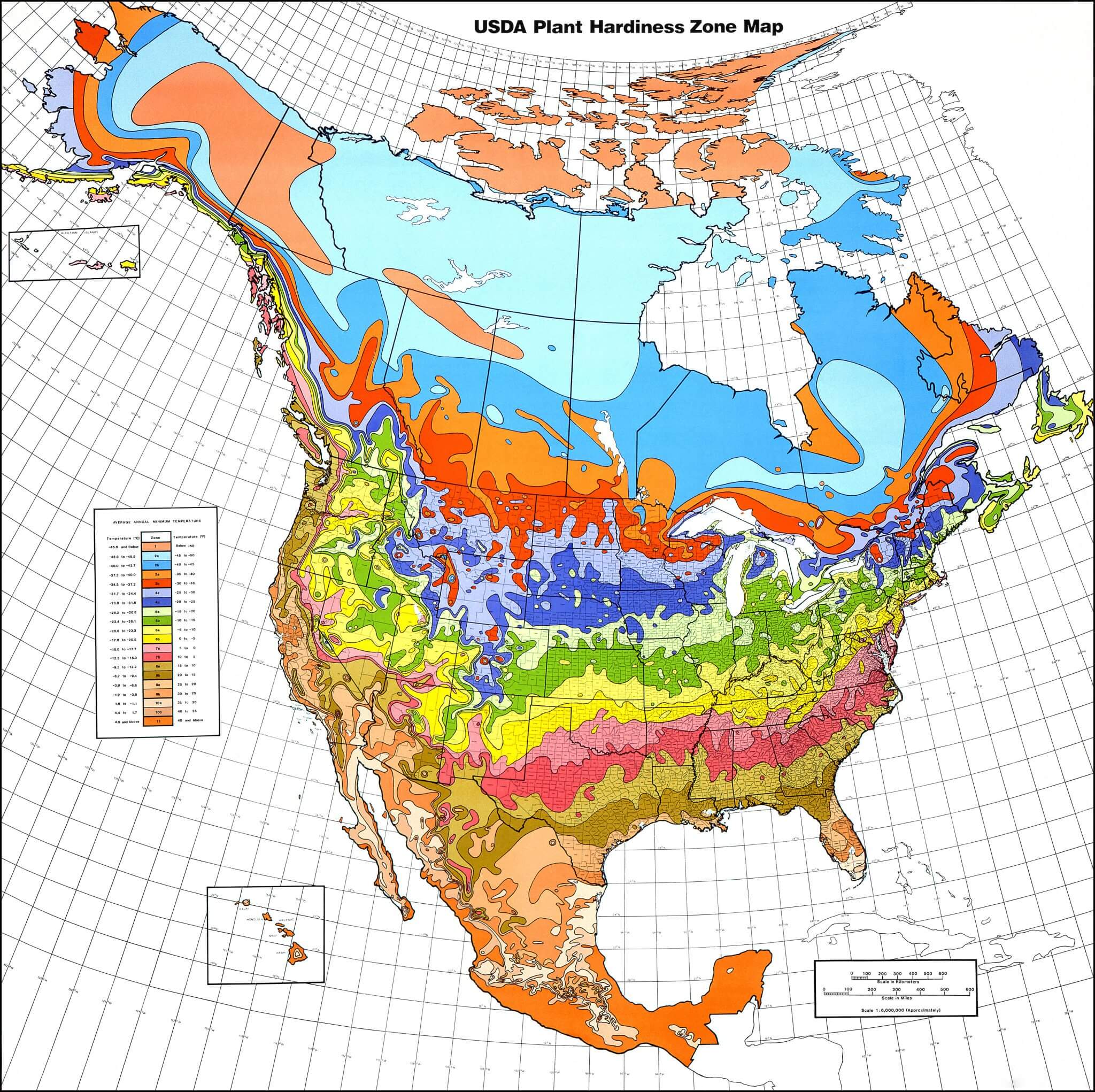 Department Of Agriculture Zones Us Department Of Agriculture(Usda) Hardiness Zones - Eat The Planet